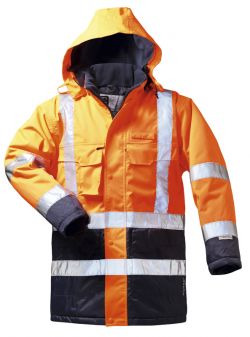 Warnschutz Parka LUIS orange/marine