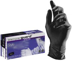 SEMPERGUARD Nitrile Style, puderfrei, schwarz / 100 Stk. per Dispenserbox