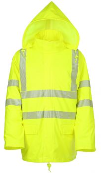 Warnschutz-Regenjacke / Neongelb