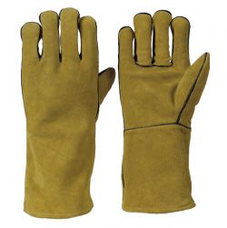 TOP-Rindkernspaltleder-Handschuh / 35 cm / komplett gefttert / EN 12477 - Typ B