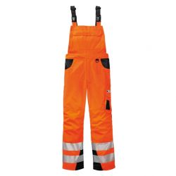 Warnschutz-Latzhose ALABAMA / 4Protect / leuchtorange