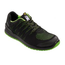 SportStar 5107 / ruNNex / Sicherheitshalbschuh / schwarz-grn