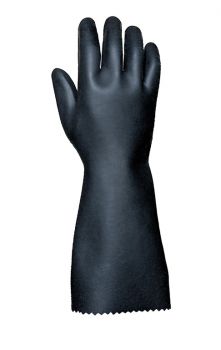 Handschuhe ULTRANEO 340, Neopren/Latex, Zacken, glatt, 38cm - schwarz