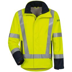 KAAPO Multinorm Warnschutz Softshell-Jacke / gelb - marine / Gr. S - 3XL