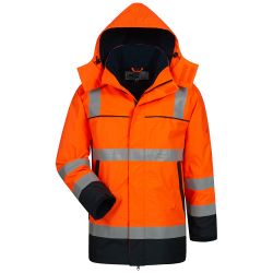 AARO Multinorm Warnschutz Parka / orange-marine / Gr. S - 3XL