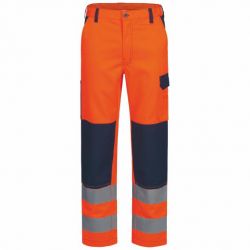 FREITAL Warnschutz-Bundhose / orange-marine / Gr. 42-64