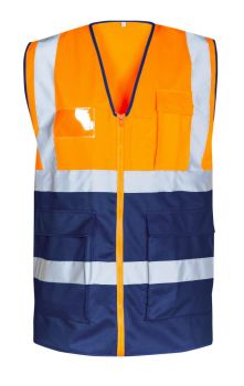 KORNEL Warnschutzweste SAFESTYLE orange/marine