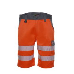 LeiKaTex / BRIGHT LINE / SHORTS / EN ISO 20471 Klasse 1 / warnorange