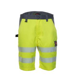 LeiKaTex / BRIGHT LINE / SHORTS / EN ISO 20471 Klasse 1 / neongelb