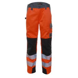 LeiKaTex / BRIGHT LINE / BUNDHOSE / EN ISO 20471 Klasse 2 / warnorange