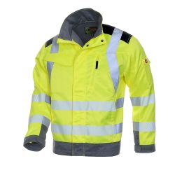 LeiKaTex / BRIGHT LINE / JACKE / EN ISO 20471 Klasse 2 / neongelb