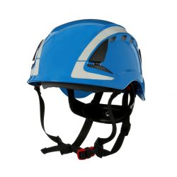 Blauer Schutzhelm SecureFit / X5003V-CE / belftet und reflektierend / 3M