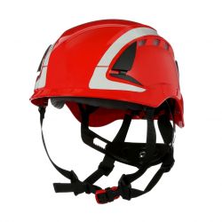 Roter Schutzhelm SecureFit / X5005V-CE / belftet und reflektierend / 3M