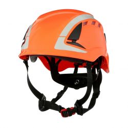 Orangener Schutzhelm SecureFit / X5007V-CE / belftet und reflektierend