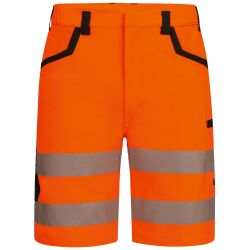 ROUEN Warnschutz Stretch-Shorts orange