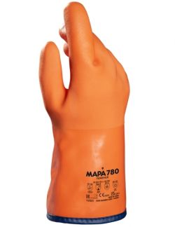 MAPA TEMPICE 780 / doppelter Jerseytrger mit Fleece / PVC / orange / gekrnt / Lnge 30 cm