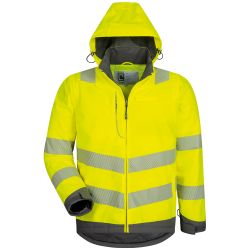 ANDOMAR Warnschutz 2-in-1 Jacke gelb/grau