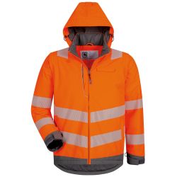 HADEMAR Warnschutz 2-in-1 Jacke orange/grau