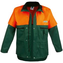 BERGAHORN Schnittschutzjacke grn/orange