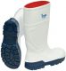 *VITAN* PU-Stiefel /wei mit blau / Gr. 36-49